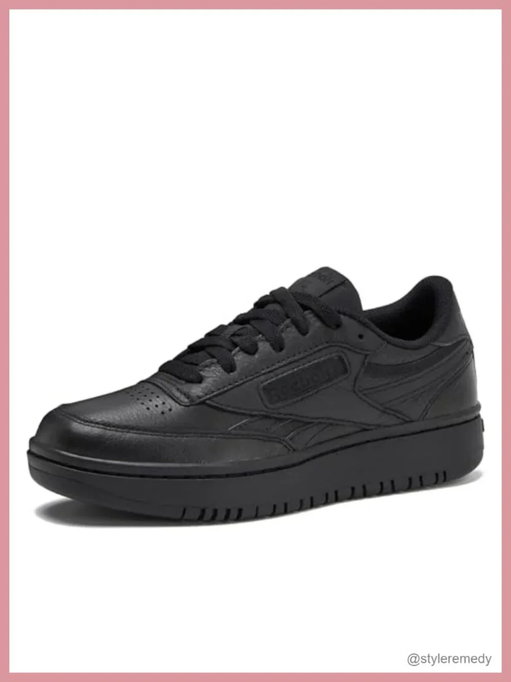 Reebok Club C Double Platform Sneakers Women's Leather Chunky Tennis Shoes